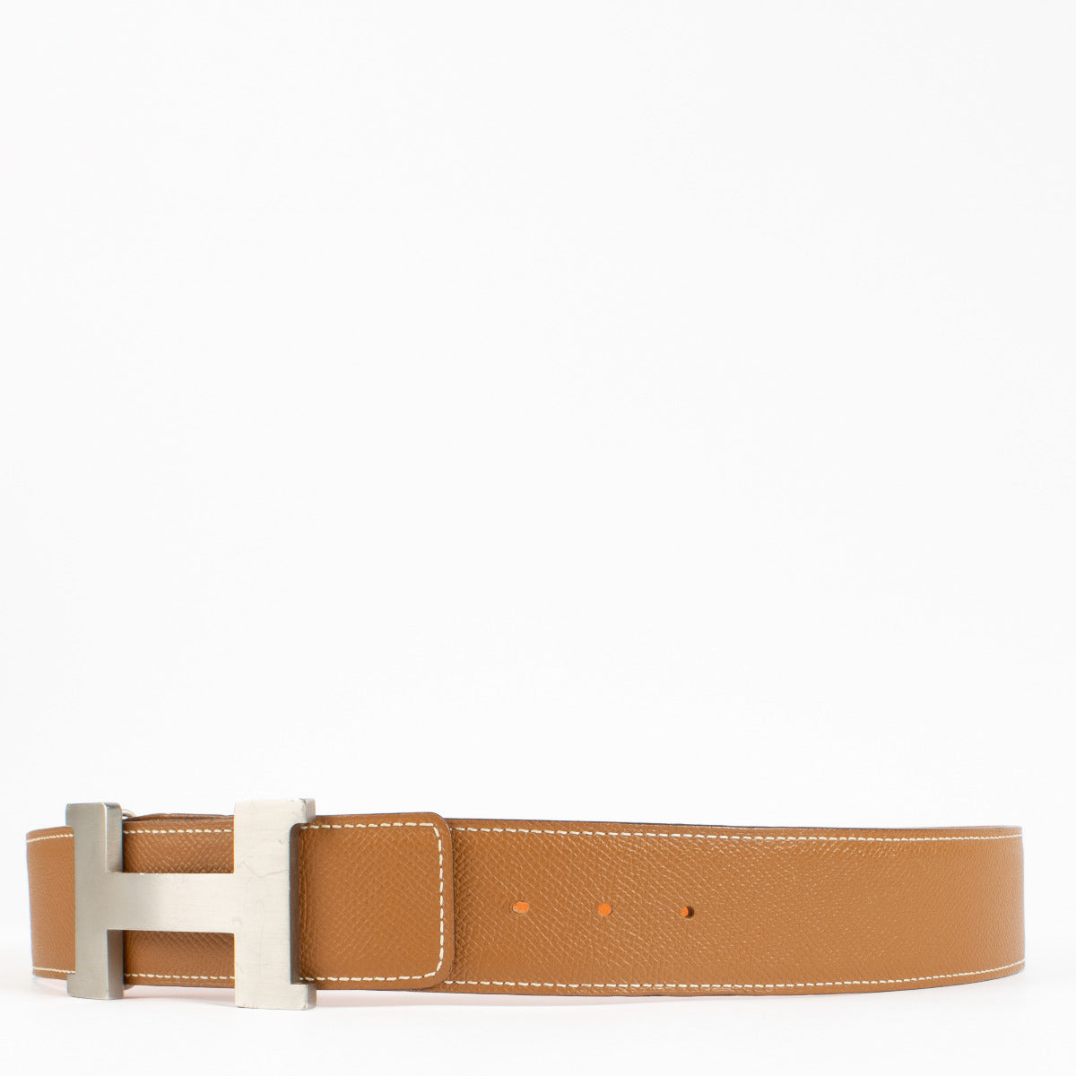 Hermès Orange and Gold Constance Belt 40 mm - size 85