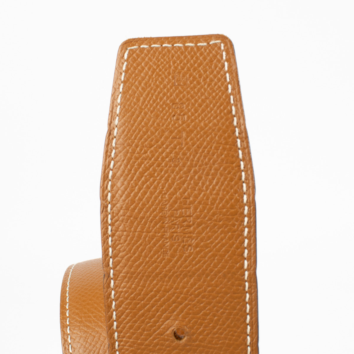 Hermès Orange and Gold Constance Belt 40 mm - size 85