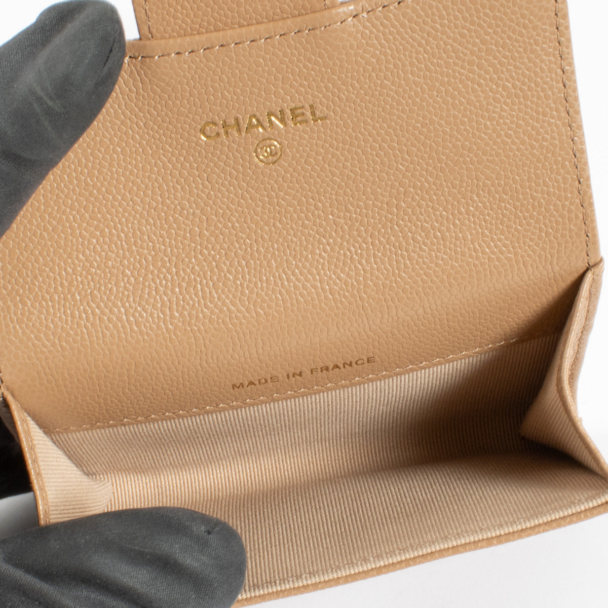 Portefeuille Chanel Classic Flap petit format couleur Caramel