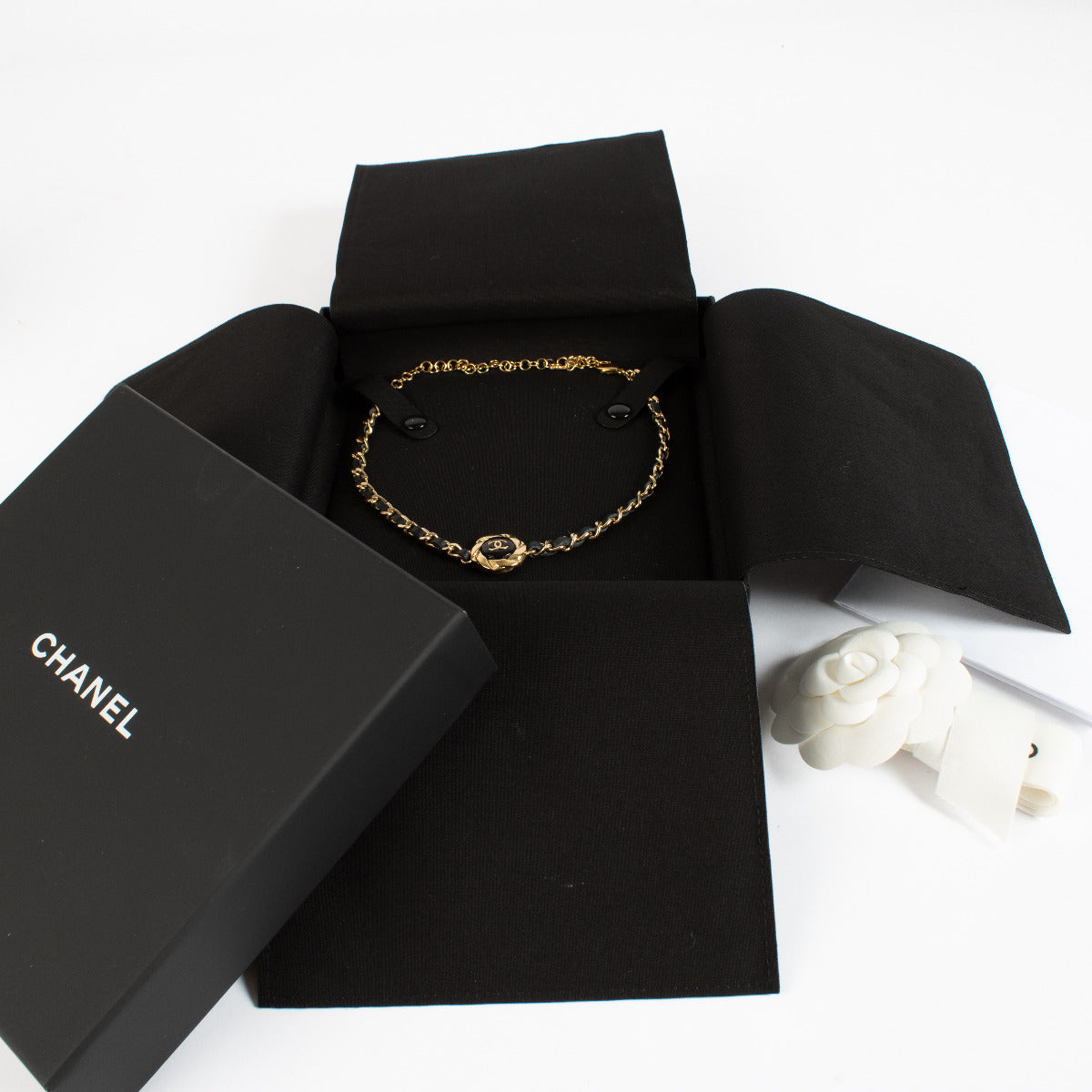 Chanel 22A Gold Medallion Necklace
