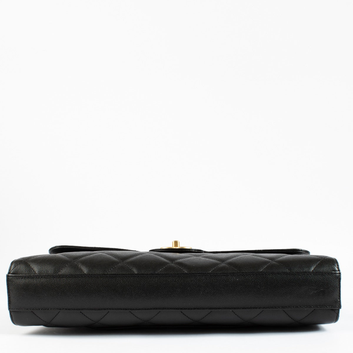 Sac mallette Chanel en caviar noir