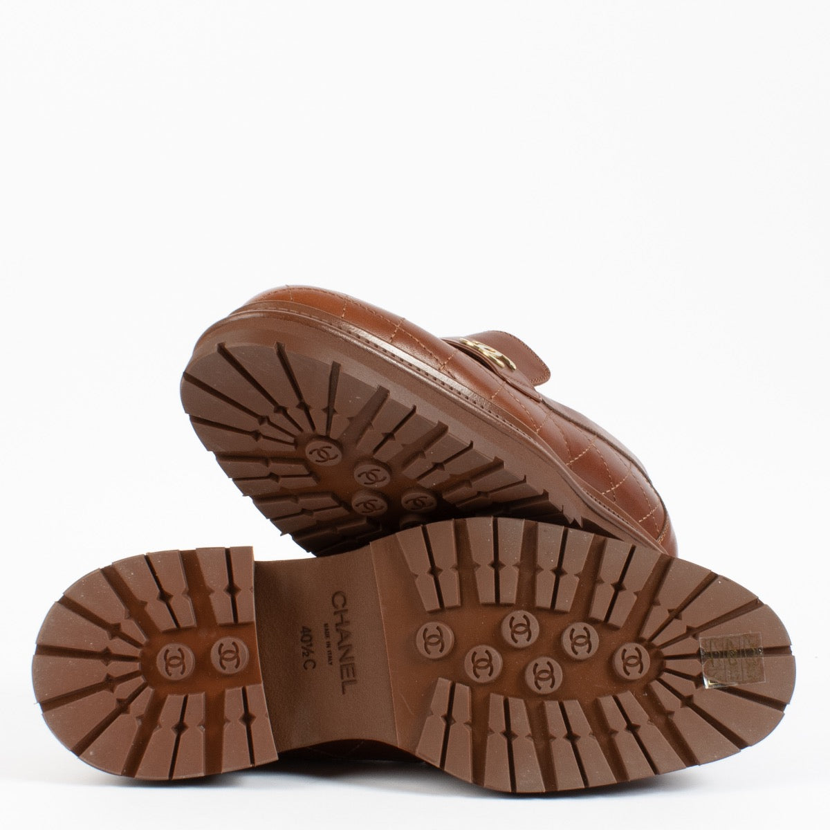 Shop 100% authentic second hand Chanel Brown Loafers on Labellov.com