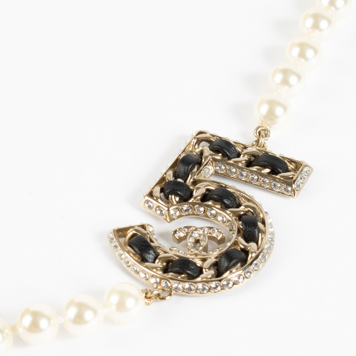 Chanel 23P N°5 Pearl & Crystal Necklace