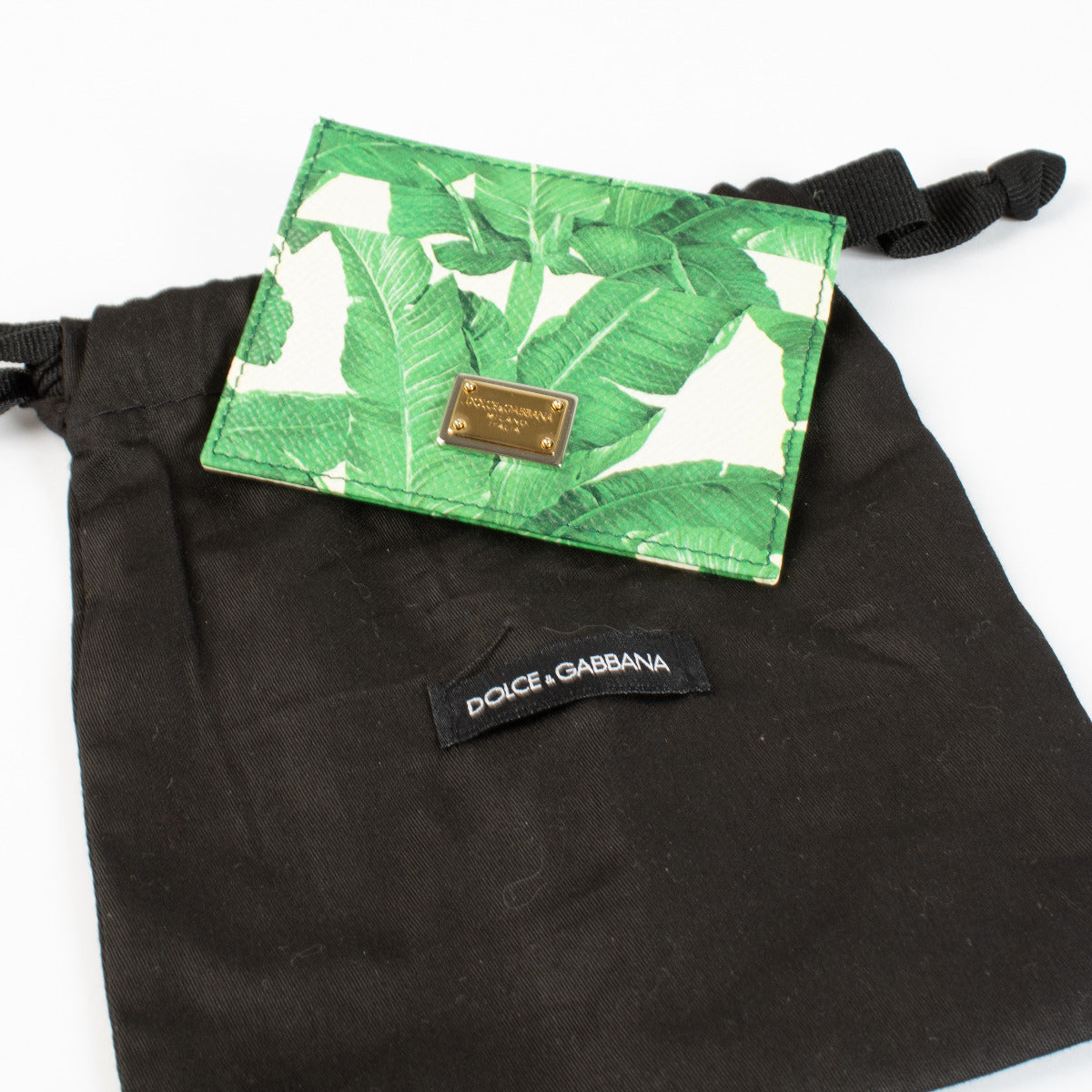 Dolce & Gabbana Creditcardhouder met Palmbladprint