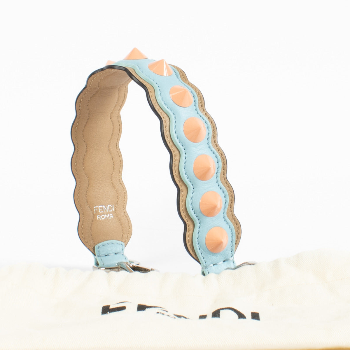 Bandoulière courte cloutée multicolore Fendi Strap You