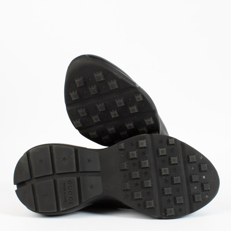 Gucci Black Rhyton Sneakers - Size 40
