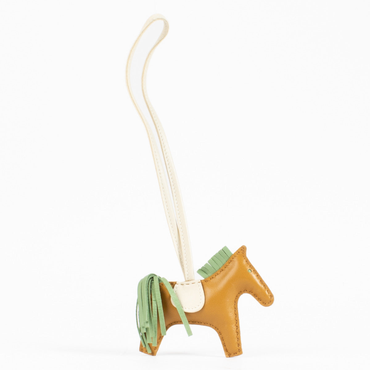 Hermès Rodeo PM Charm Sesame/Vert Criquet/Craie