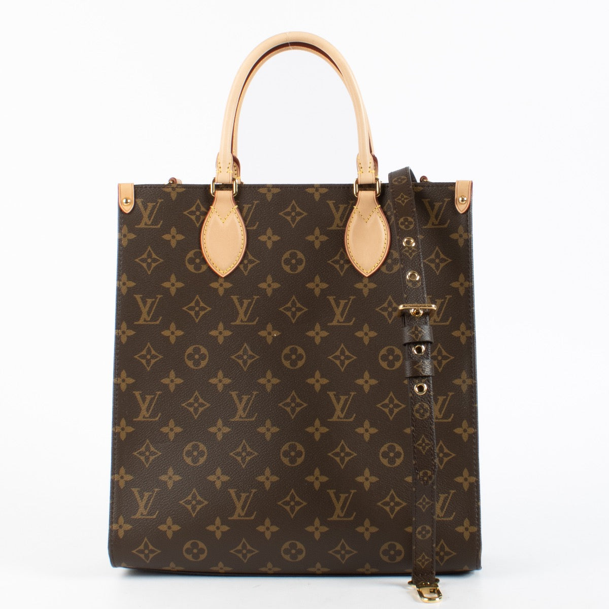 Authentic Second Hand Louis Vuitton Monogram Sac Plat Crossbody Bag on Labellov.com