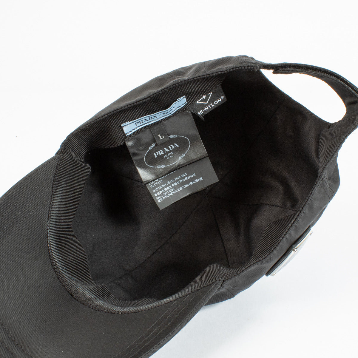 Prada Black Nylon Cap