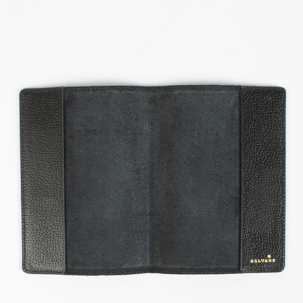 Delvaux Black Leather Passport Holder