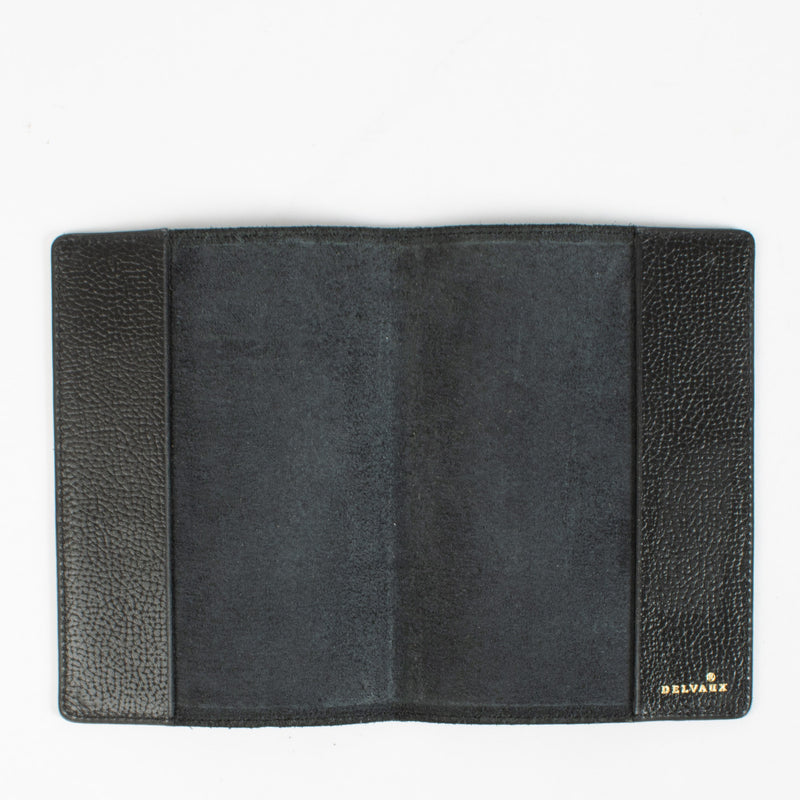 Delvaux Black Leather Passport Holder