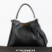 Fendi Large Black Peekaboo X-Lite Bag aan de beste prijs bij Labellov tweedehands luxe in Antwerpen en Knokke