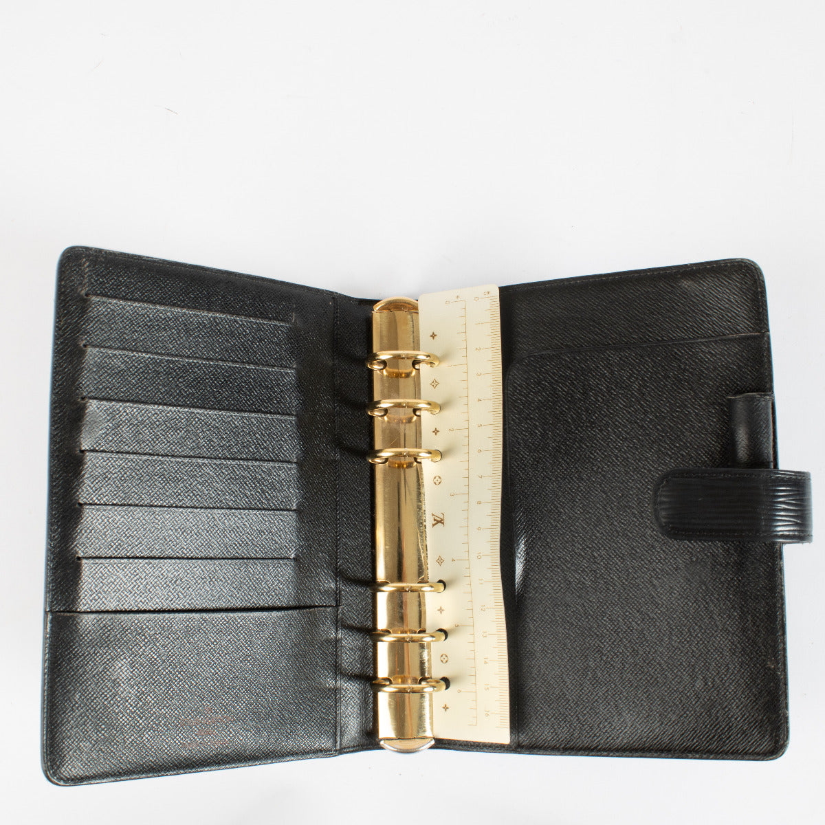 Louis Vuitton Black Epi Medium Agenda Cover