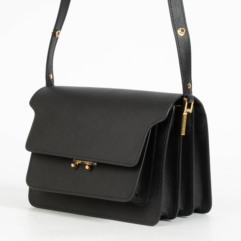 Authentic pre-loved Marni Black Medium Trunk Shoulder Bag on Labellov.com