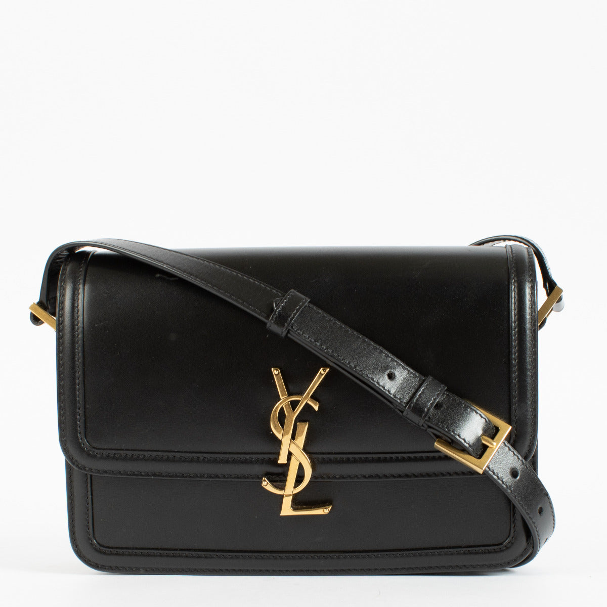 Saint Laurent Black Solferino Medium Shoulder Bag