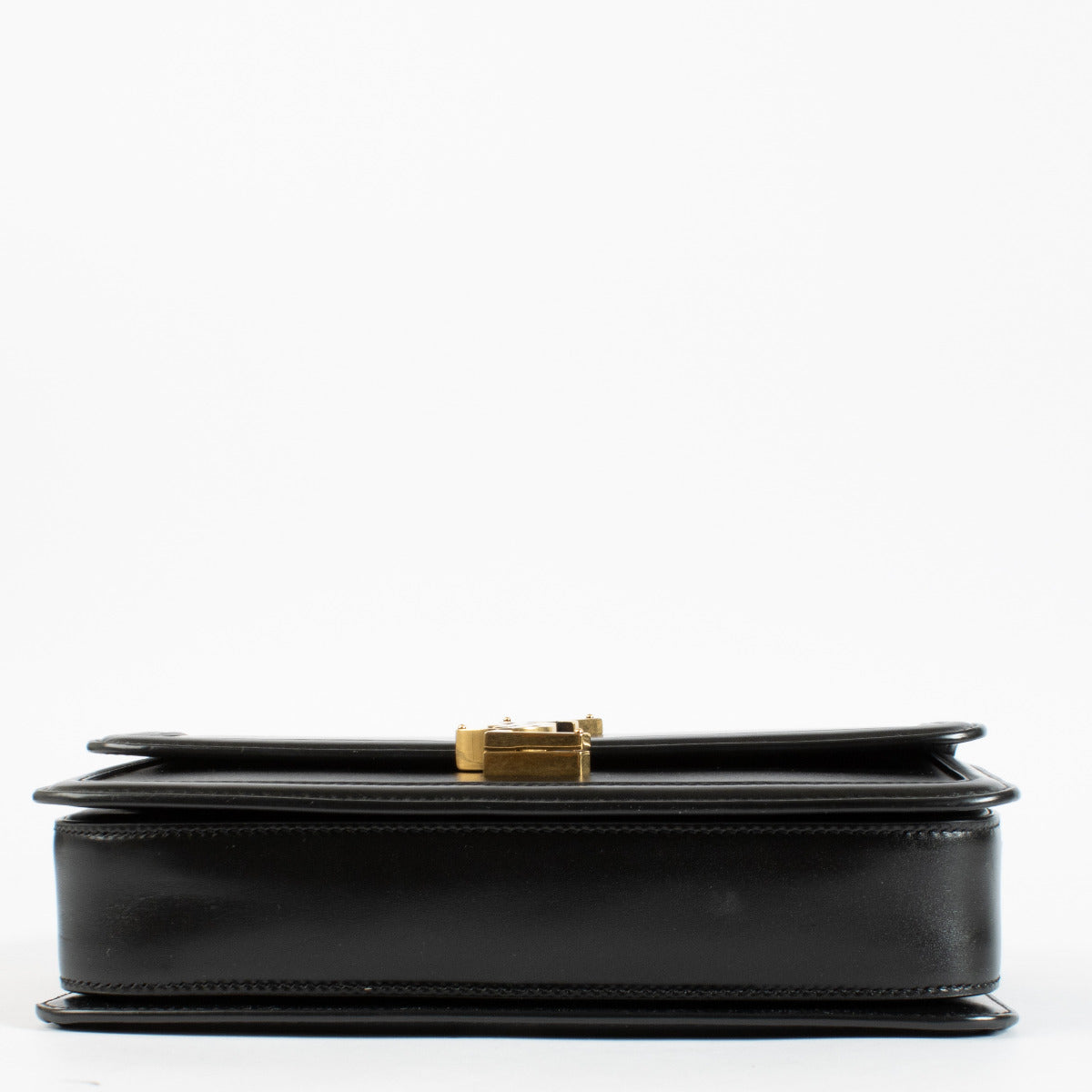 Saint Laurent Black Smooth Calfskin Solferino Medium Satchel Bag