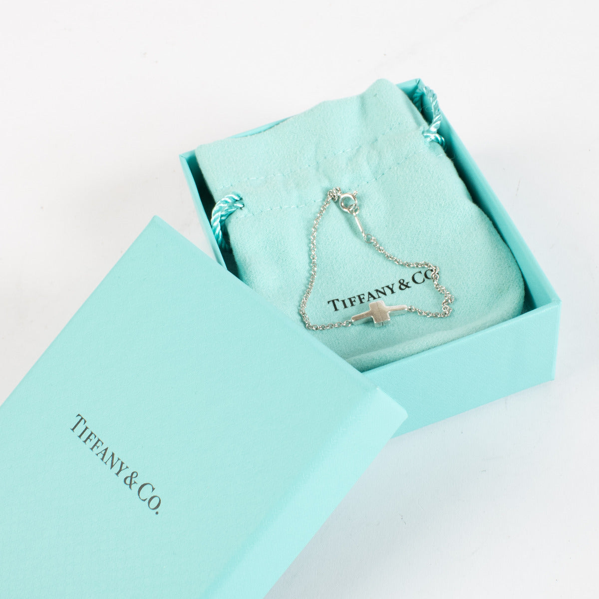 Tiffany & Co. Silver Sterl T Bracelet