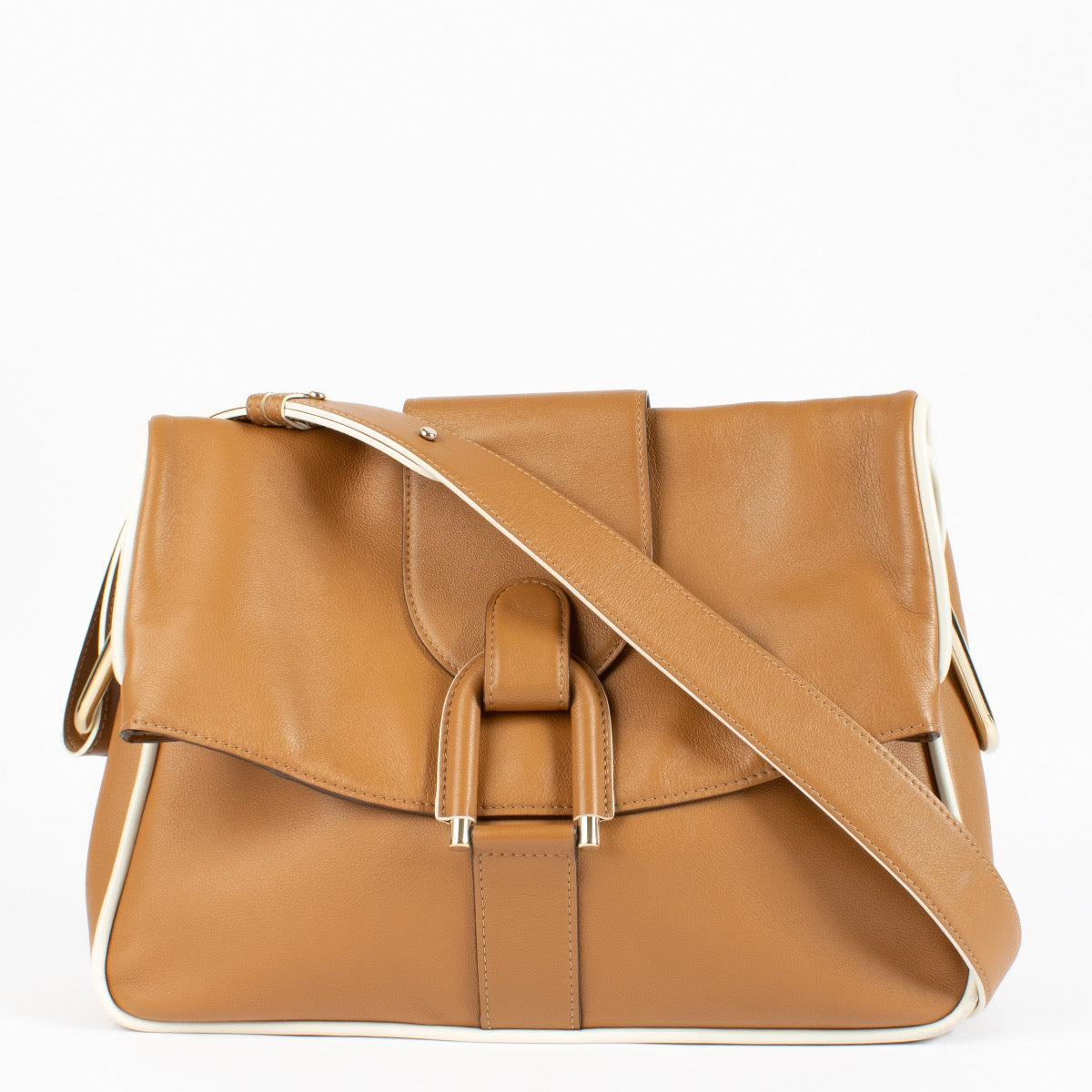 Shop 100% authentic second hand Delvaux Vegetal/Ivory Borderline Givry Bag on Labellov.com