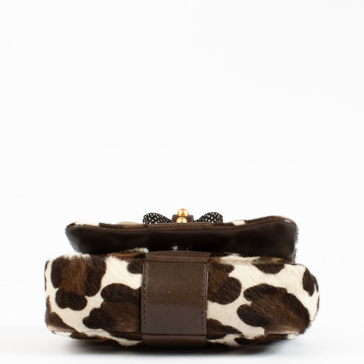 Christian Louboutin Leopard Print Pony Hair Sweet Charity Mini Bag