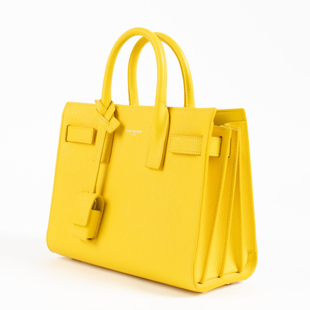 Sac Nano Sac de Jour jaune Saint Laurent
