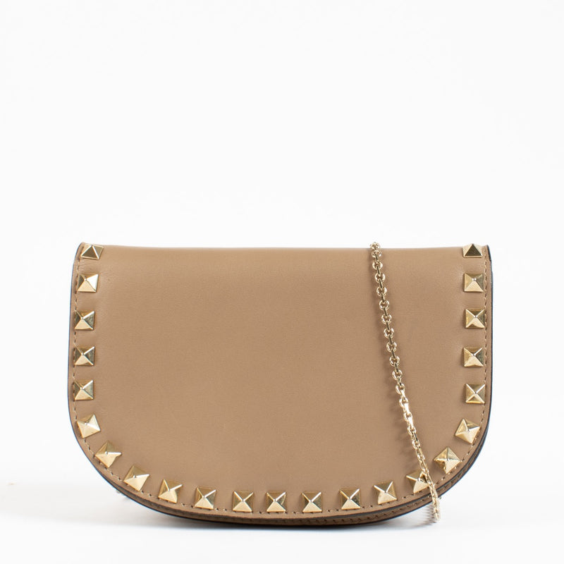 Valentino Garavani Nude Rockstud Mini Flap Bag