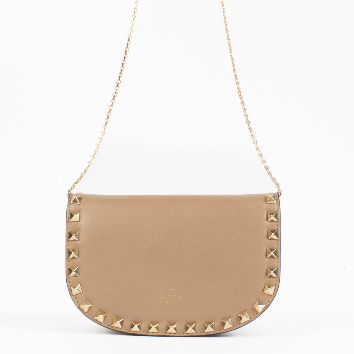 Valentino Garavani Nude Rockstud Mini Flap Bag