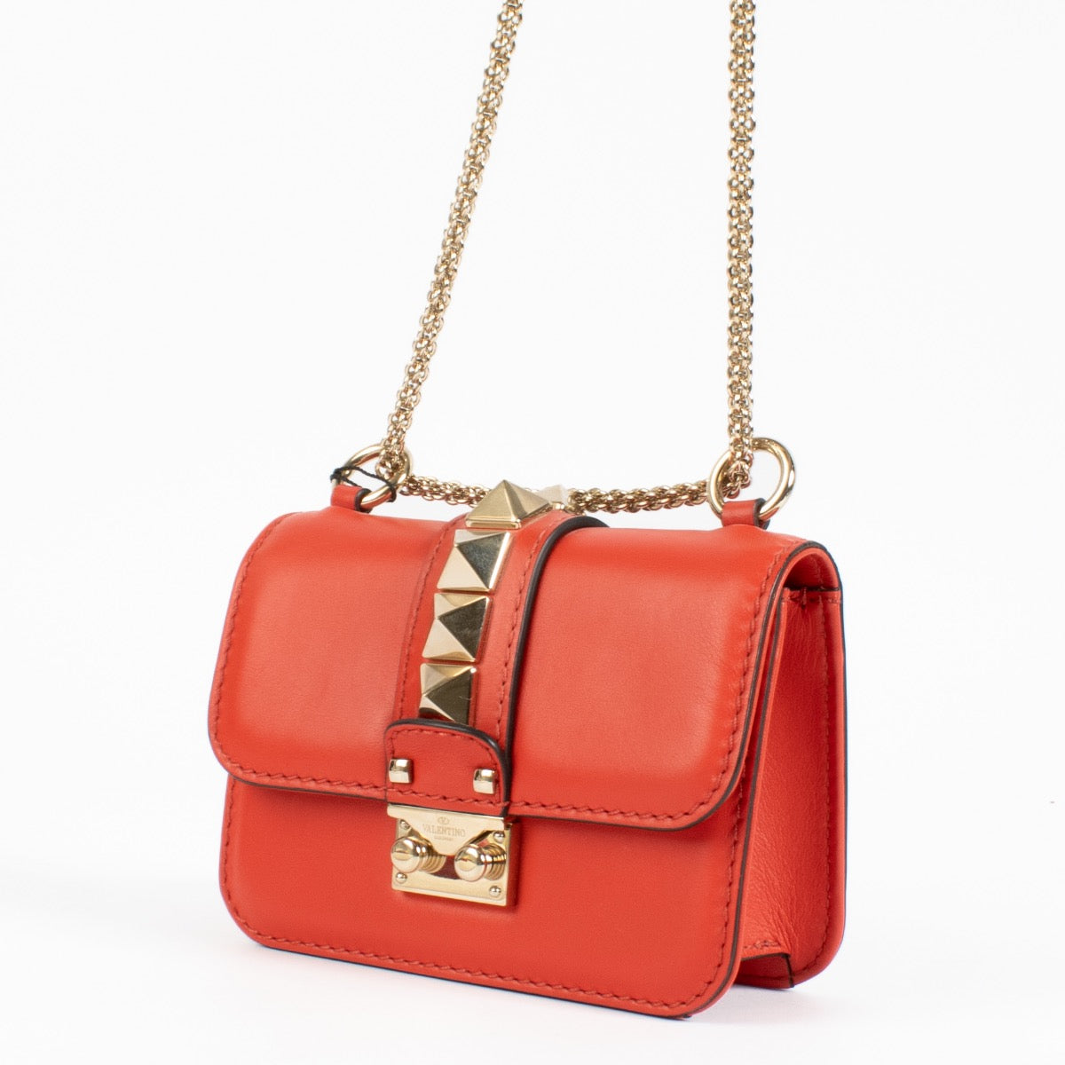 Sac Glam Lock petit format rouge Valentino Garavani