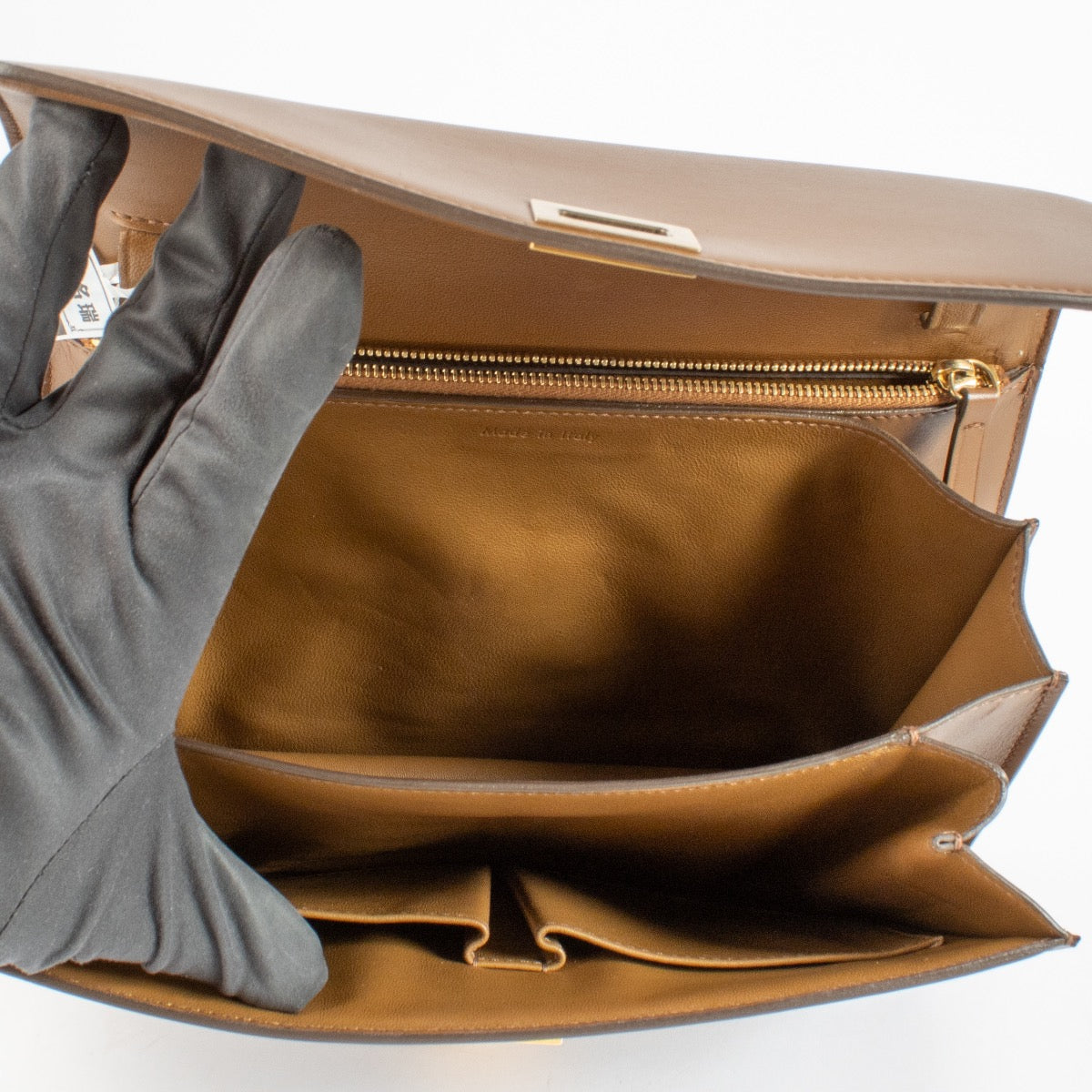 Celine Brown Smooth Calfskin Medium Classic Box Bag