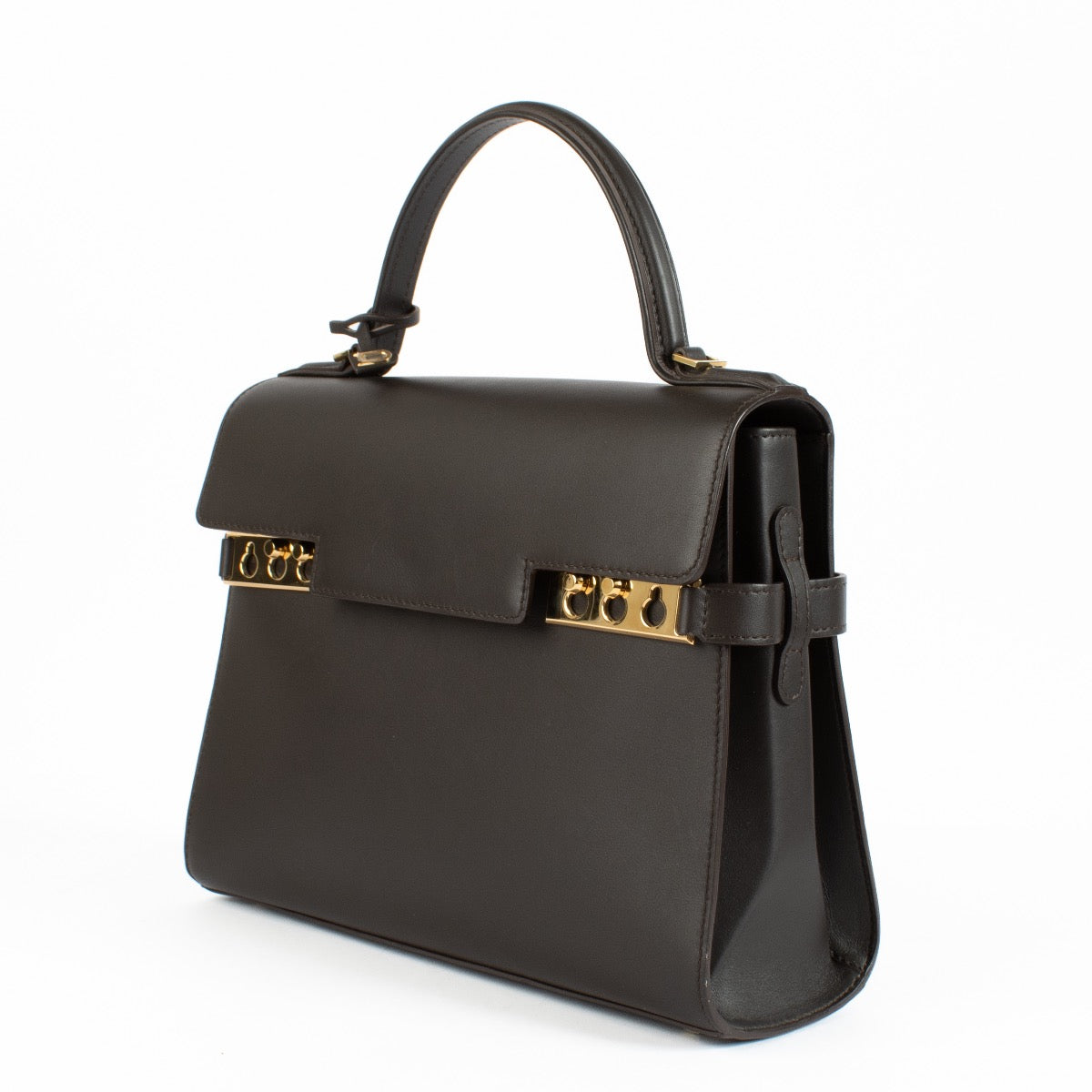 Delvaux Ebene Calf Souple Tempete MM