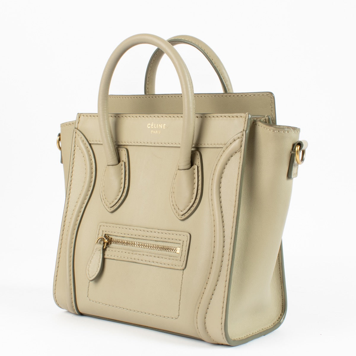 Celine Beige Nano Luggage Bag