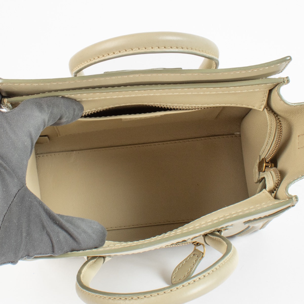 Celine Beige Nano Luggage Bag