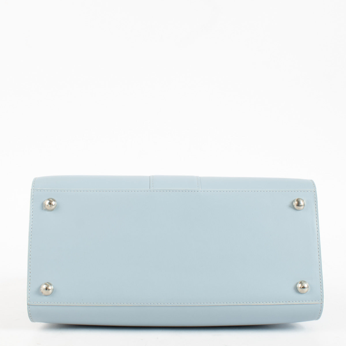 Delvaux Brillant MM Cuir de veau Box bleu layette