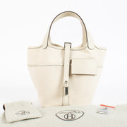 Hermès Picotin Cargo 18 Nata Toile Goeland/Swift PHW