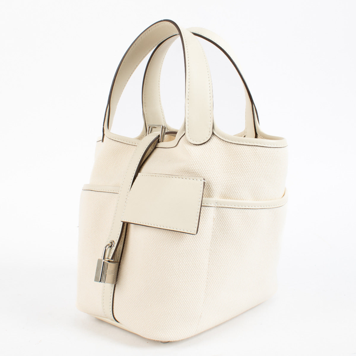 Hermès Picotin Cargo 18 Nata Toile Goeland/Swift PHW
