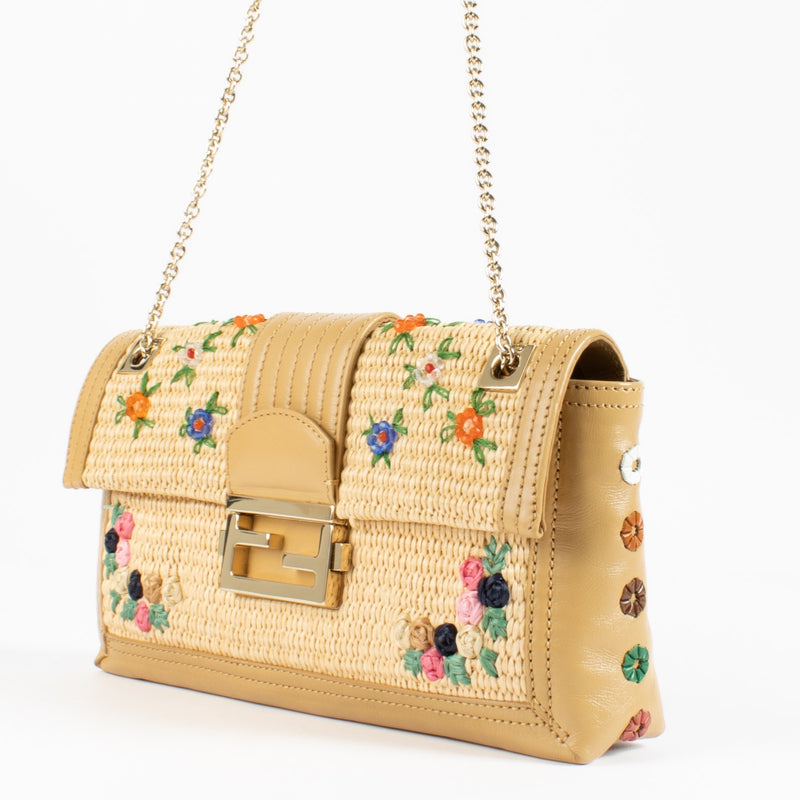 shop 100% authentic second hand Fendi Beige Raffia Baguette Bag on Labellov.com