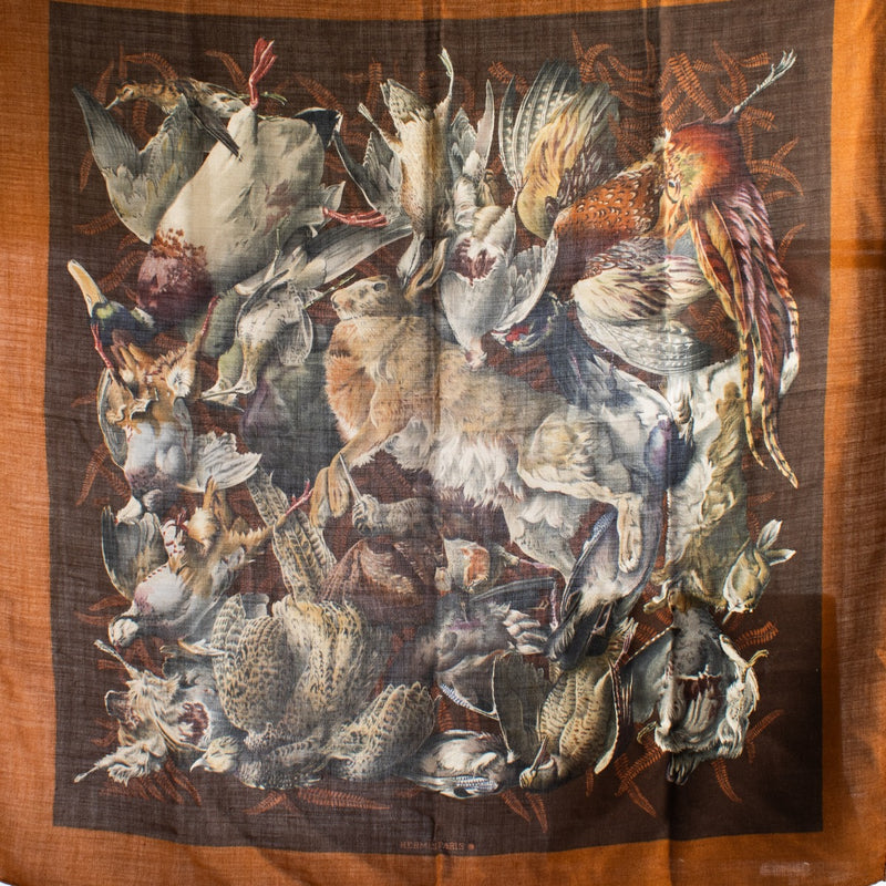 shop 100% authentic second hand Hermès Gabiers Henri De Linares 90 Cashmere Scarf on Labellov.com