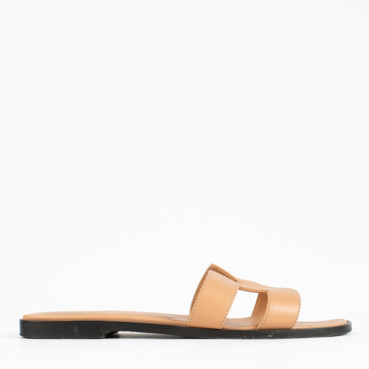 Hermès Pink Leather Oran Sandals - size 36