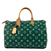 Louis Vuitton Green Limited Speedy P9 Bandoulière 50 Monogram Travel Bag