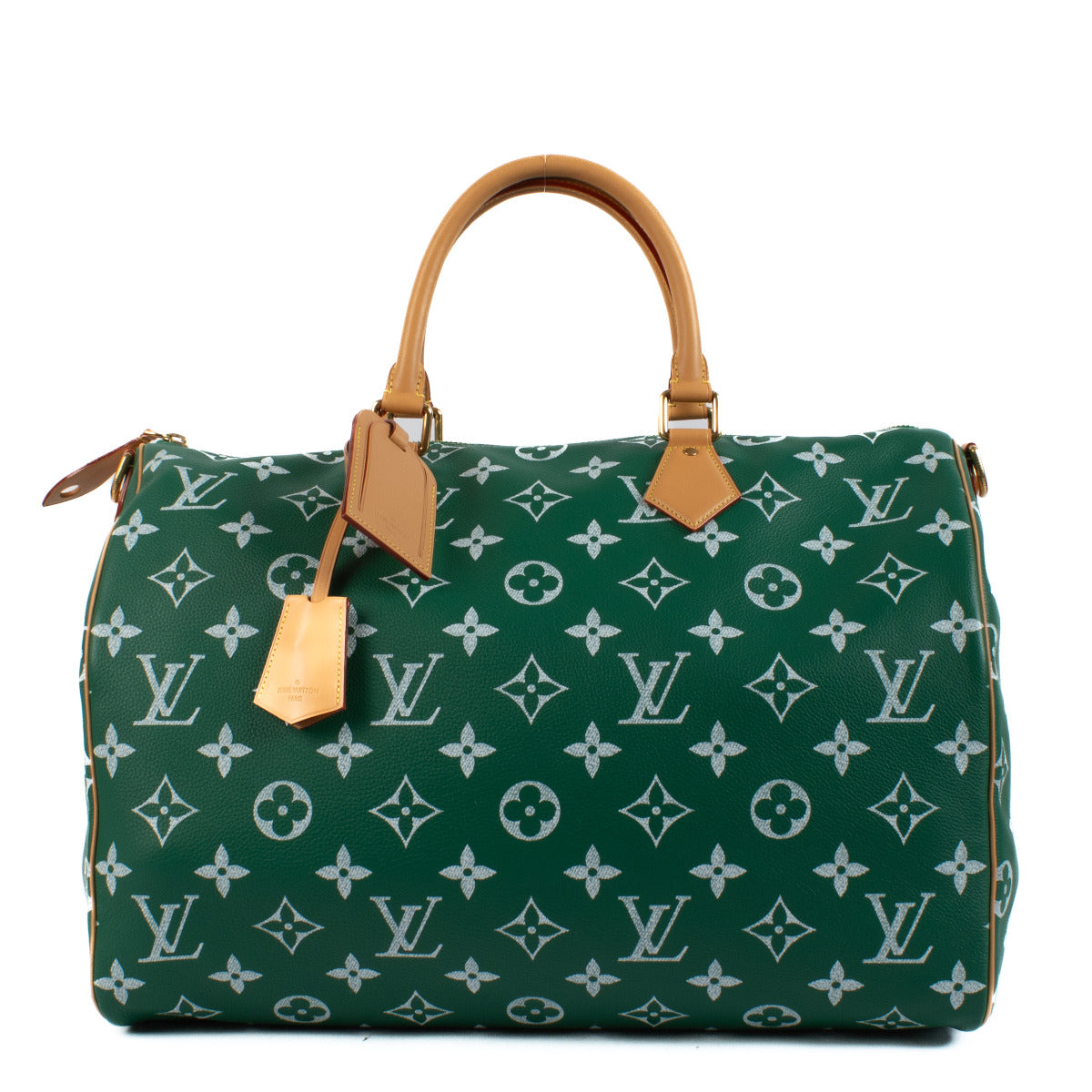 Louis Vuitton Green Limited Speedy P9 Bandoulière 50 Monogram Travel Bag
