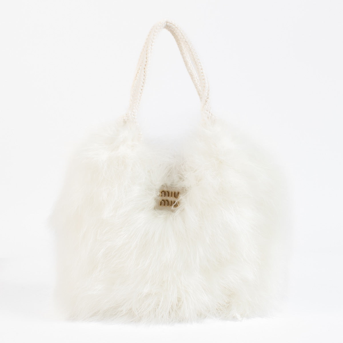 Shop 100% authentic second hand Miu Miu IVY Crochet Handbag With Feathers on Labellov.com