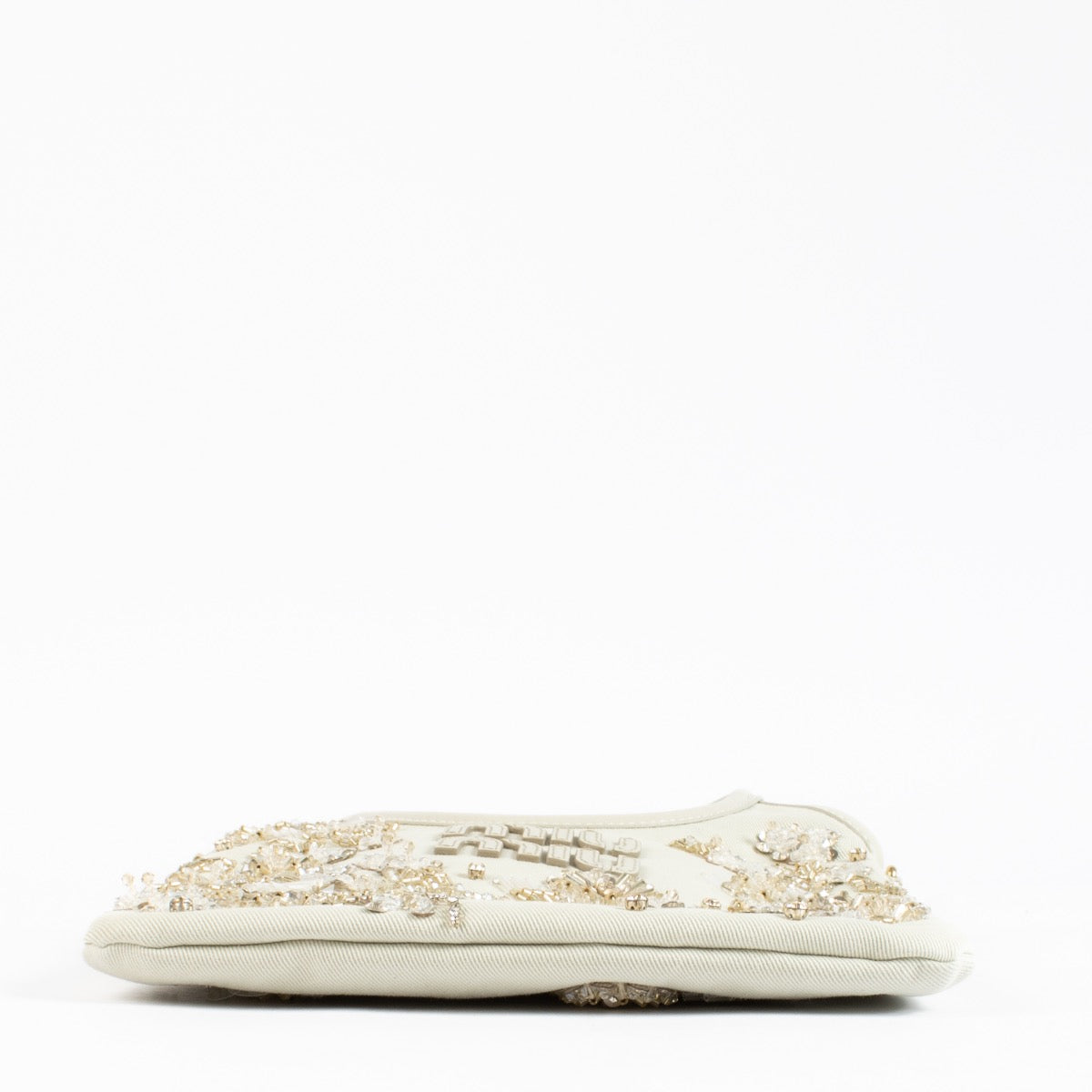 Shop 100% authentic second hand Miu Miu IVY Chalk Embroidered Gabardine Bag on Labellov.com
