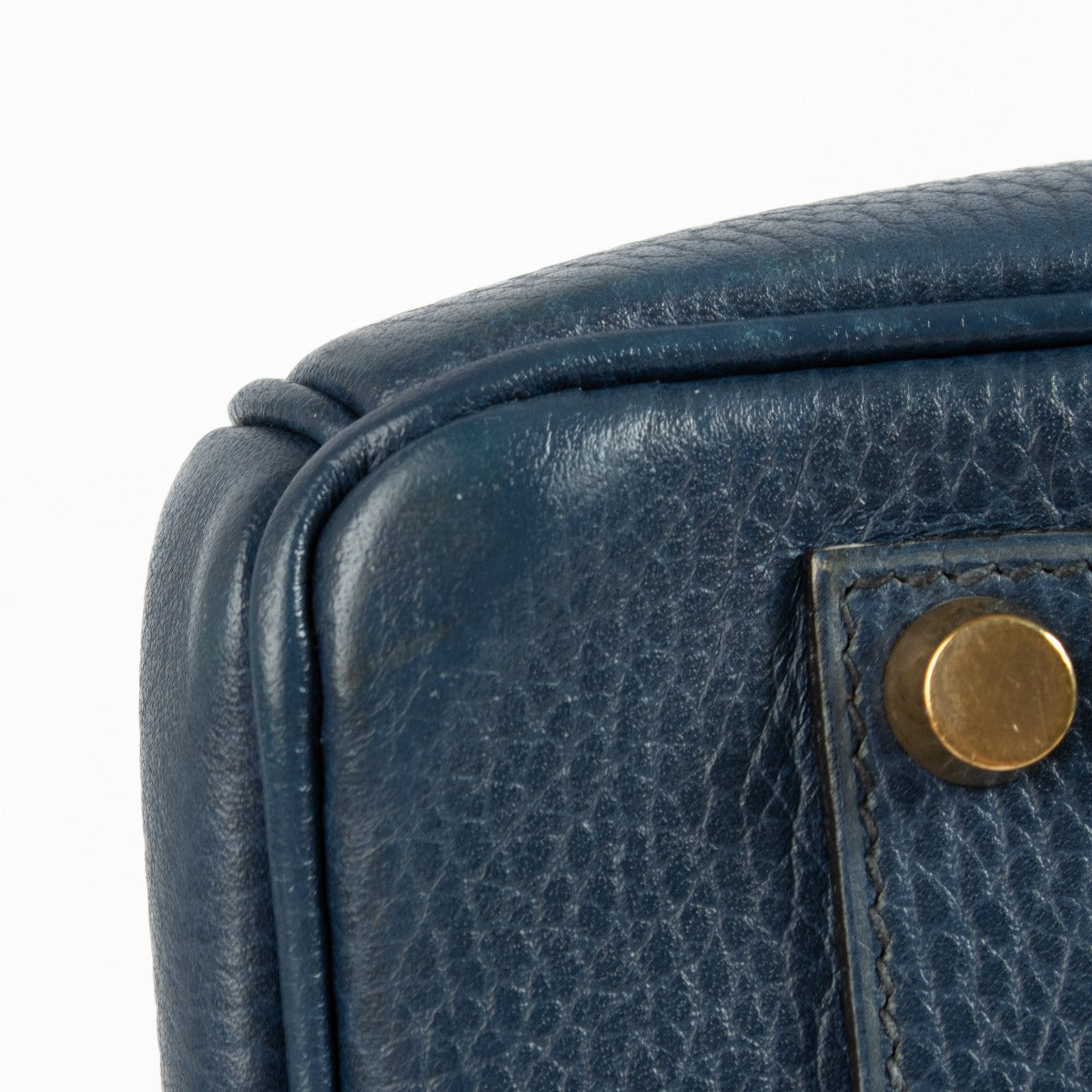 Hermès Birkin 35 Bleu Saphir Ardennes GHW
