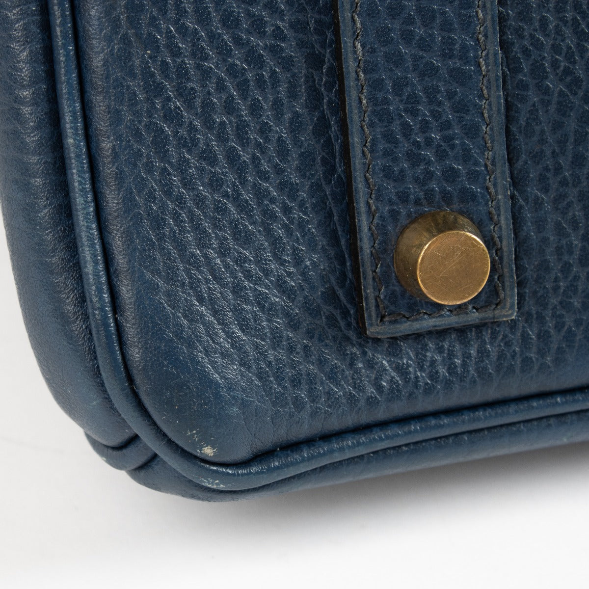 Hermès Birkin 35 Bleu Saphir Ardennes GHW
