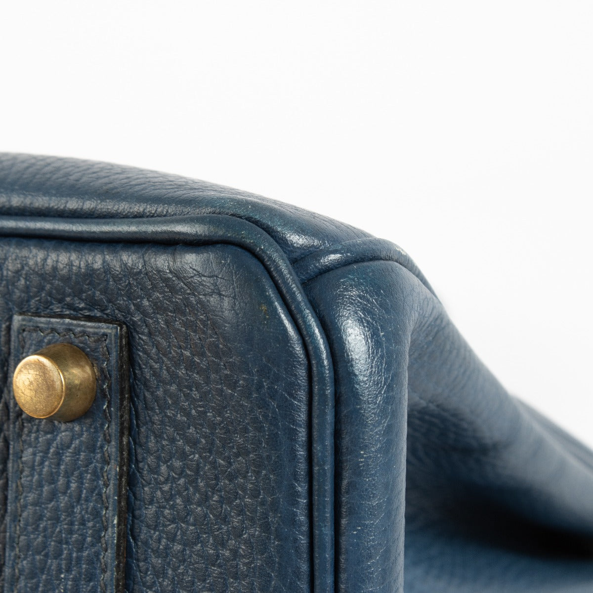 Hermès Birkin 35 Bleu Saphir Ardennes GHW