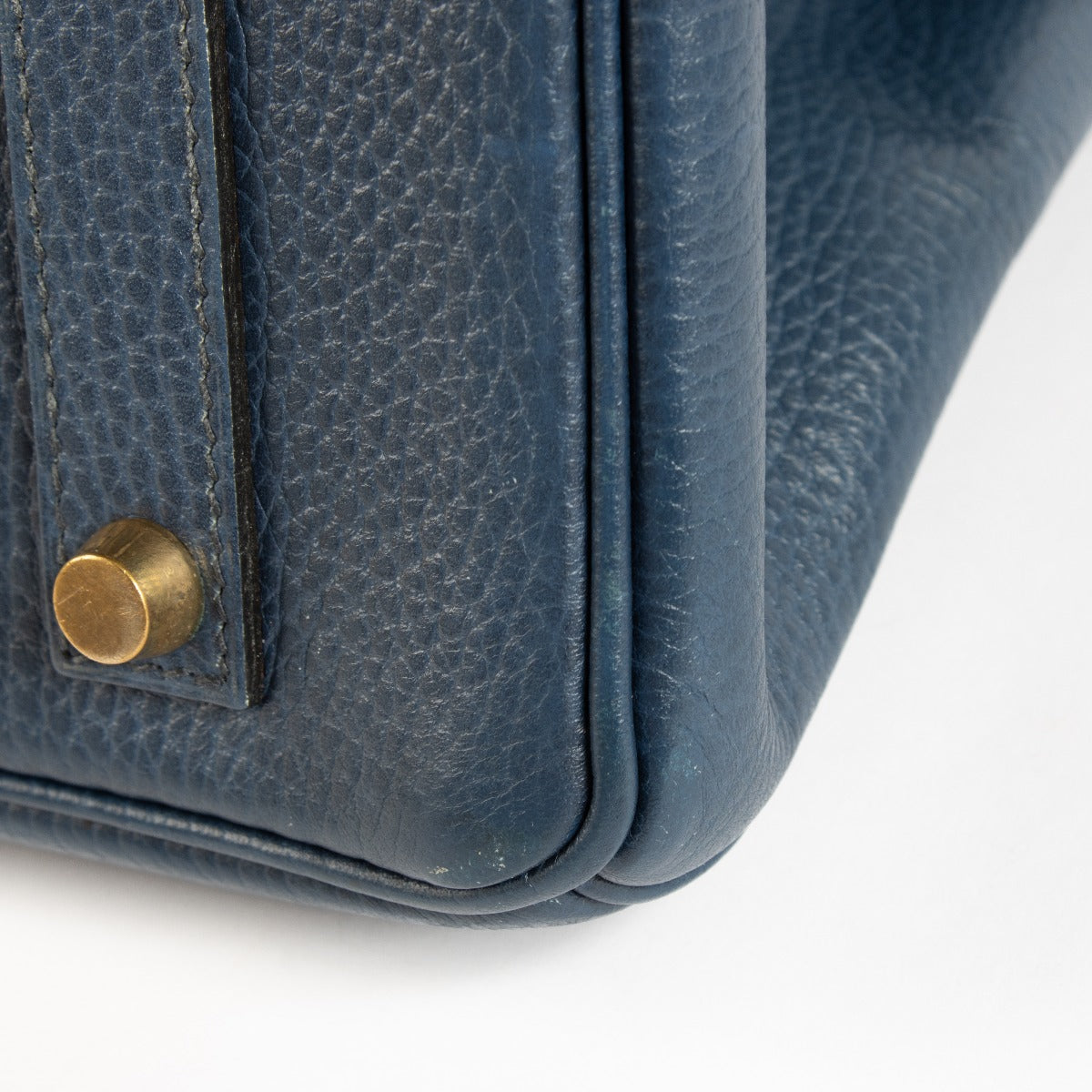 Hermès Birkin 35 Bleu Saphir Ardennes GHW