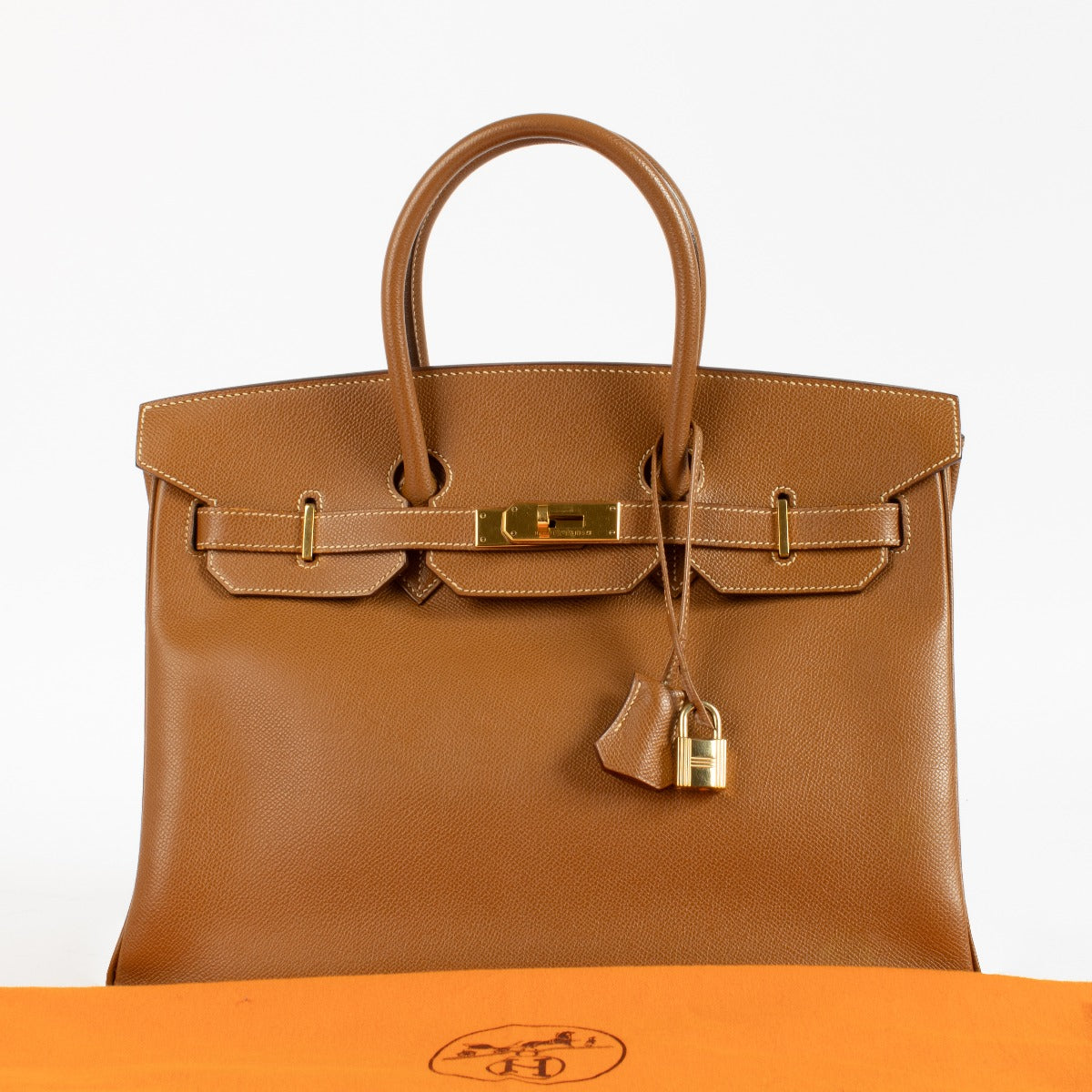 Hermès Birkin 35 Gold Couchevel GHW