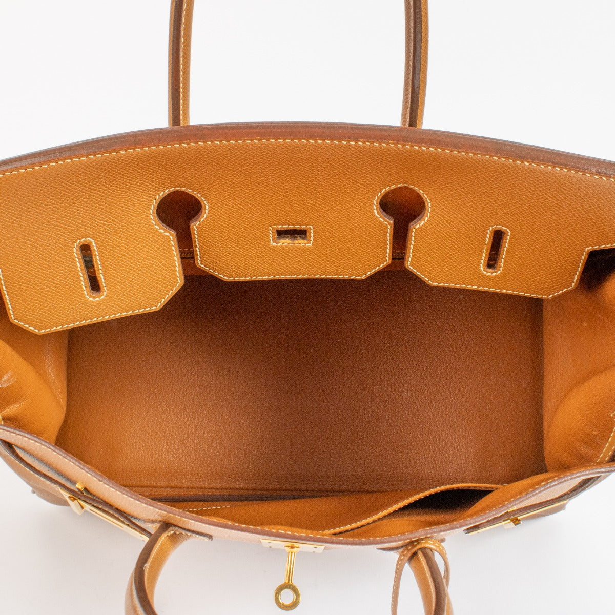 Hermès Birkin 35 Gold Courchevel GHW