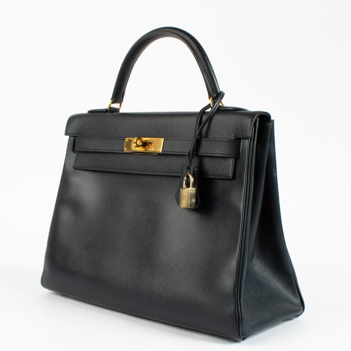 Hermès Kelly 32 Navy Courchevel GHW