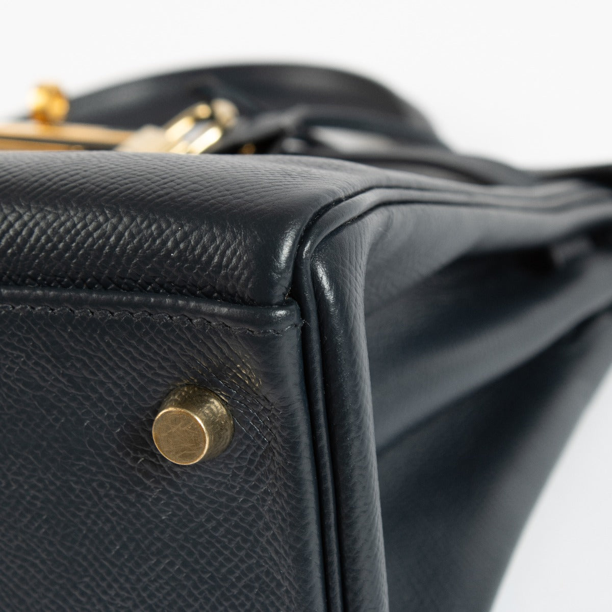 Hermès Kelly 32 Navy Courchevel GHW