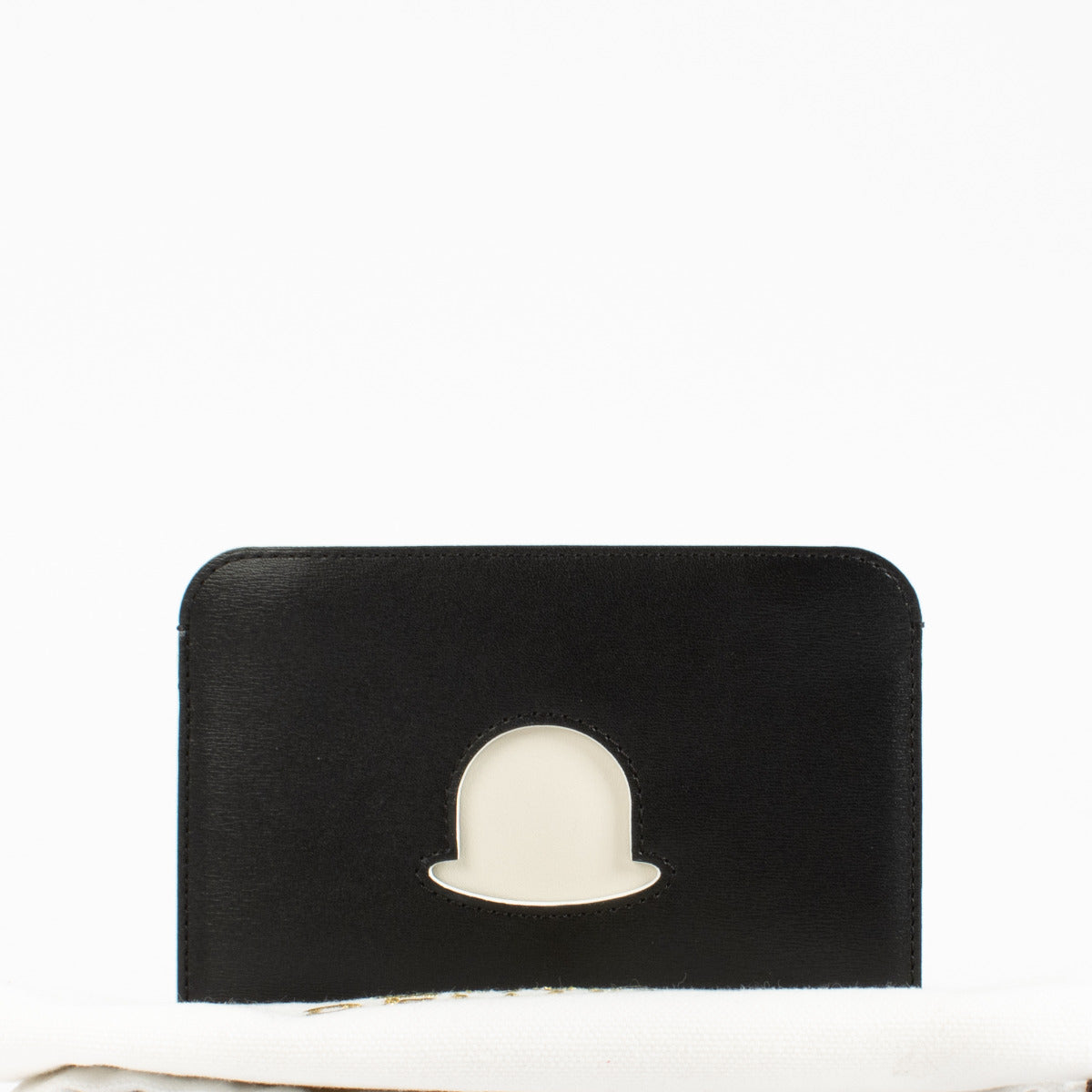 Delvaux Black Trompe L'oeil Bowler Hat Wallet